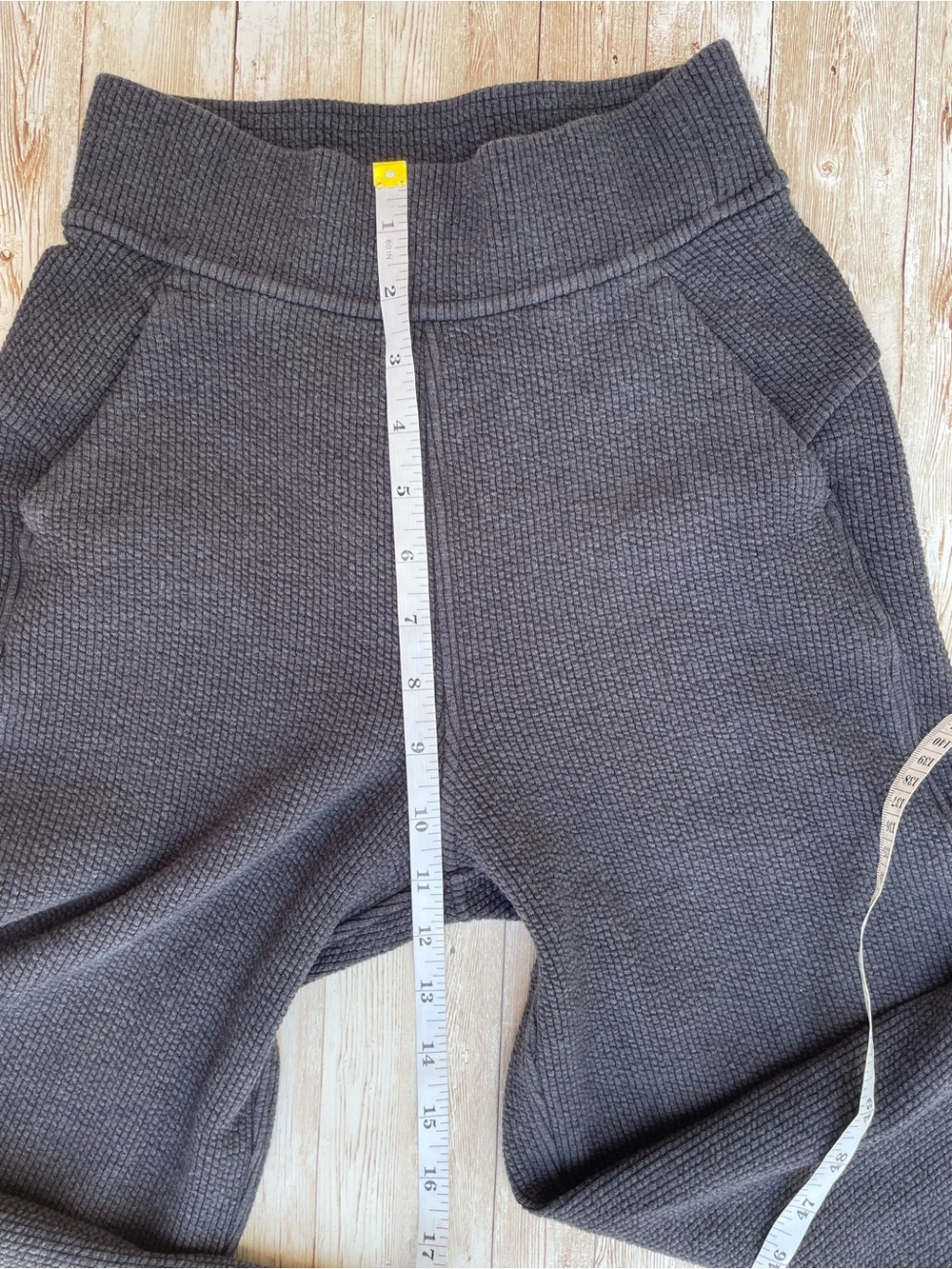 Lululemon Black Ribbed Straight Leg HR Crop 23 Travel Pant Normcore Minimal Sz 0 - Picture 6 of 16